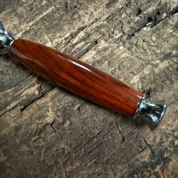 Imperium Shaving Handmade Cocobolo Luxury Razor - Fits Gillette Mache 3/Fusion - Picture 5 of 5